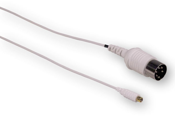 Kabel do koncentrycznych elektrod igłowych Myoline, długość 200 cm, wtyk 5 PIN DIN